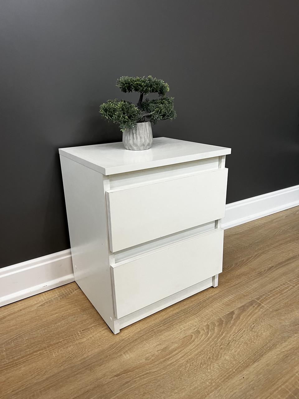 Приліжкова тумба Кватро 2 шухляди 400х480х340 мм Білий - фото 6 Приліжкова тумба Кватро 2 шухляди 400х480х340 мм Білий - фото 6