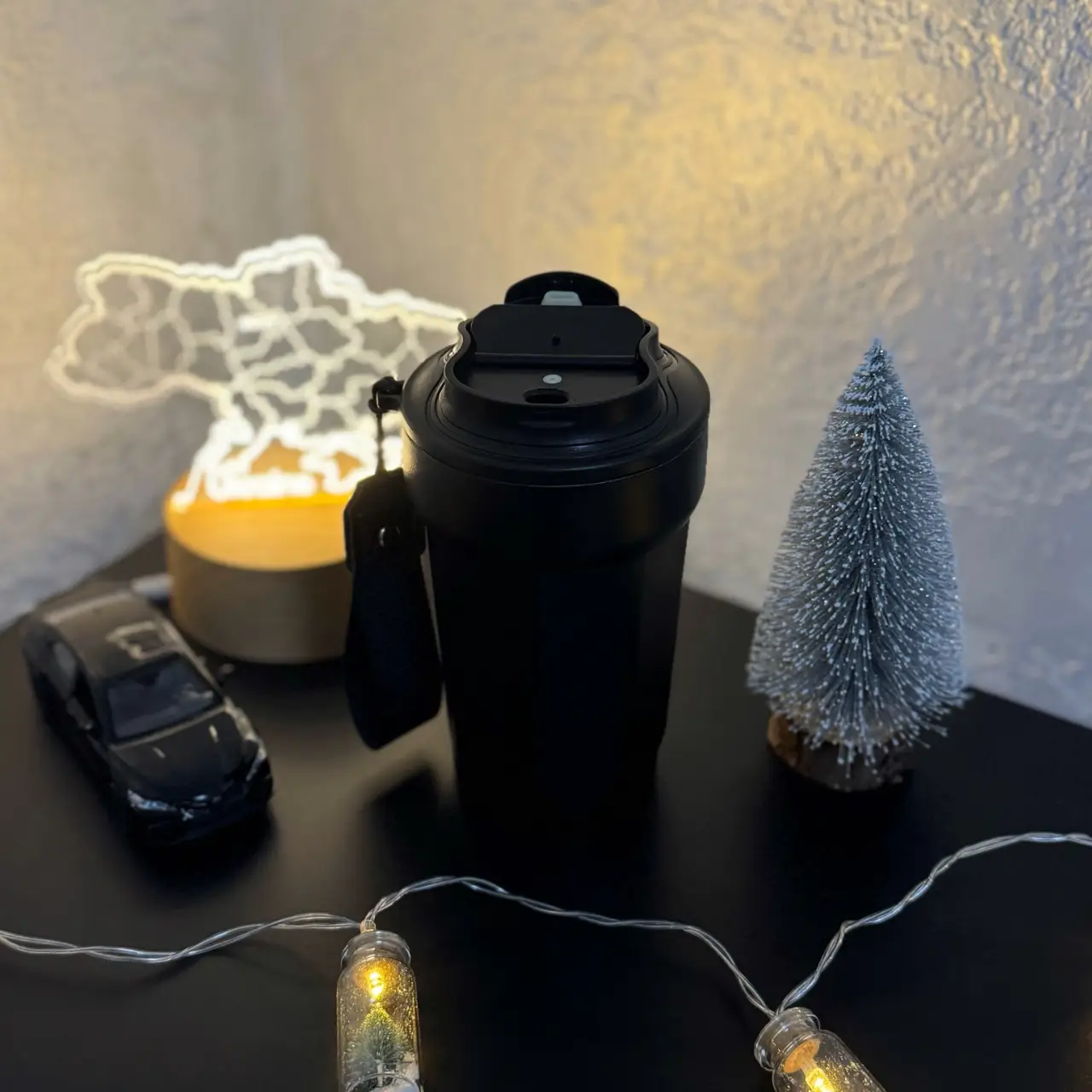 Термокружка для кави 400 мл Чорний (65136) - фото 3 Термокружка для кави 400 мл Чорний (65136) - фото 3