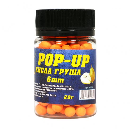 Бойл плавающий 3KBaits Pop-up Кислая груша 6 мм 20 г (3KB1519) - фото 1