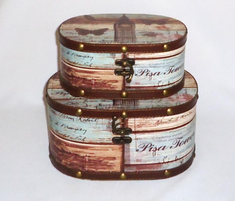 Шкатулка овальная Гранд Презент Биг Бен 2шт. (SH31302-084)