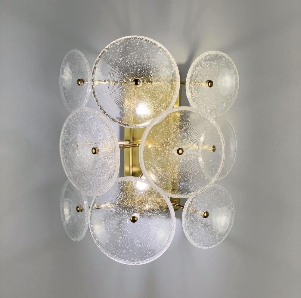 Бра с прозрачными стеклянными дисками (MB 2003-2)