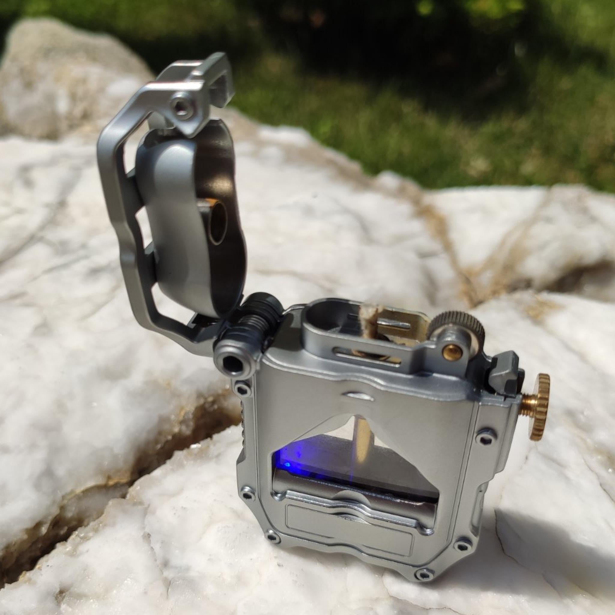 Зажигалка бензиновая Lighter Brutal в подарочной упаковке Silver (25193754)