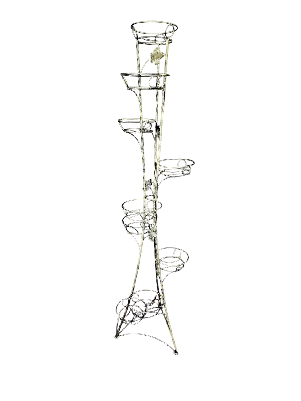 Подставка для цветов Хатинка Спираль витая с золотой патиной на 10 вазонов 143 см (CNT00011594)