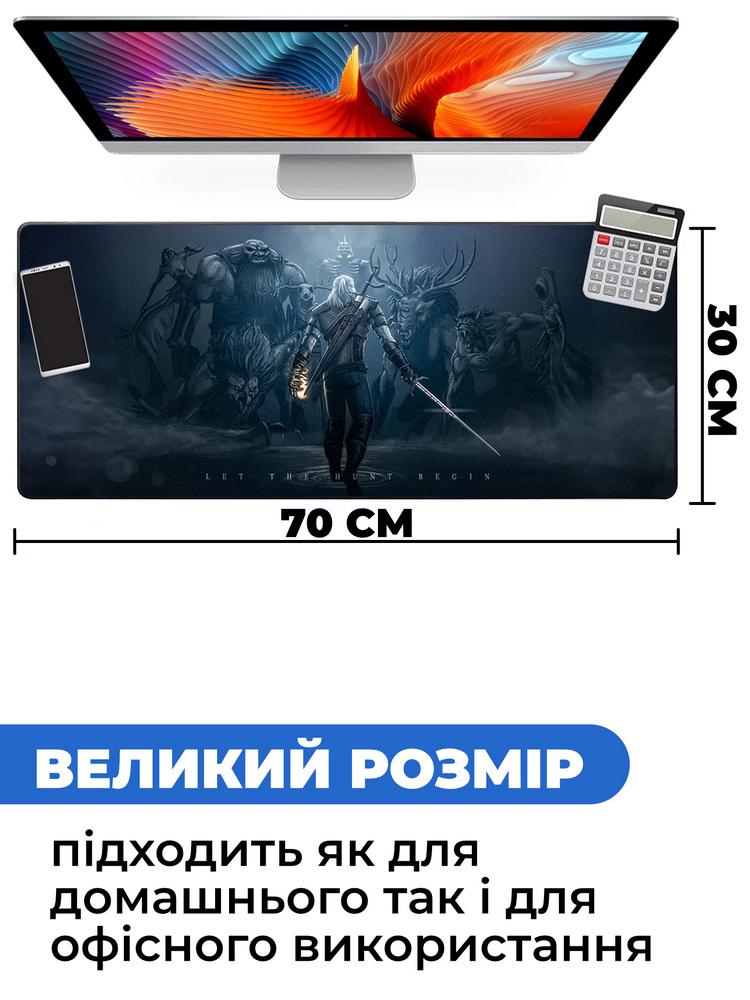 Коврик для мышки SHLab Witcher 3 Wild Hunt 02 70х30 см (32992) - фото 3