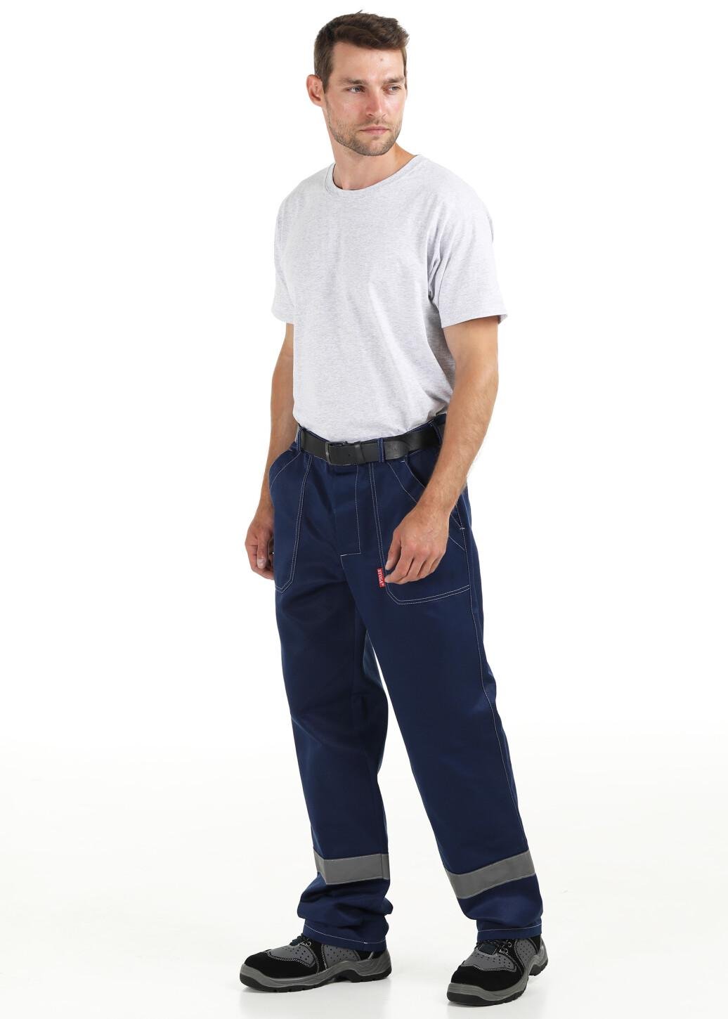 Брюки рабочие 33331010 антистатическая одежда р. 56-58/3-4 Синий (3333101010) - фото 3