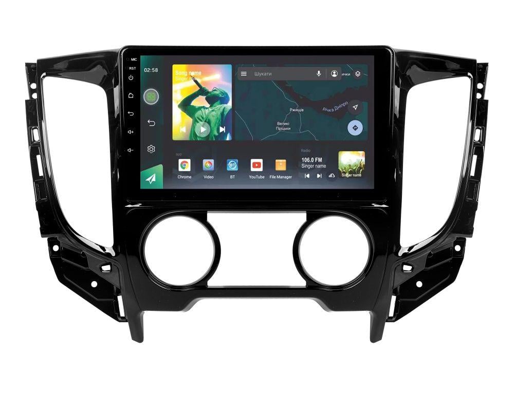 Автомагнитола штатная Sigma X9464 4/64 GB для Mitsubishi L200 5 2015-2019-Manual air conditioning 9" (AR-72000)