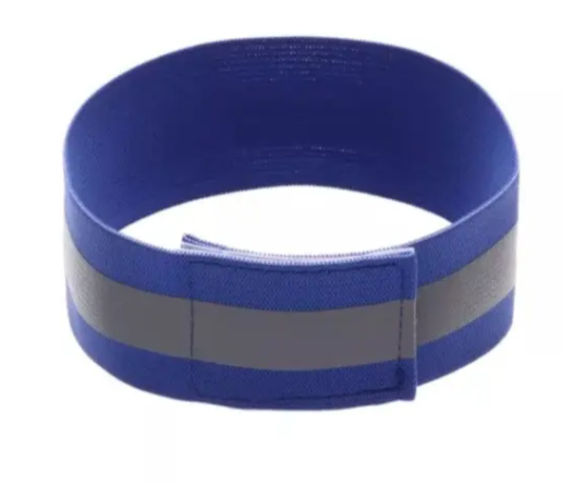 Светоотражающий браслет 4x35 см Синий (31050/7)