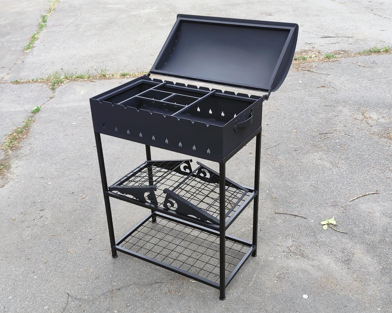 Мангал Kram-kovka з кришкою та підставкою Скринька плюс 3 мм - фото 6 Мангал Kram-kovka з кришкою та підставкою Скринька плюс 3 мм - фото 6