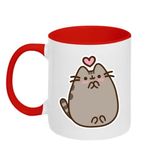 Чашка двухцветная Love Pusheen 320 мл (14316968-18-186691) Чашка двухцветная Love Pusheen 320 мл (14316968-18-186691)