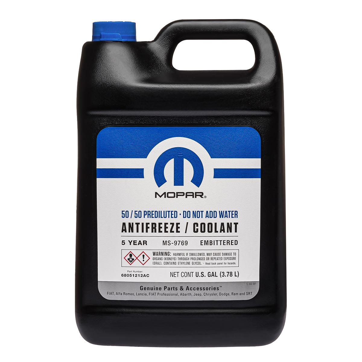 Антифриз Mopar Antifreeze Coolant 50/50 5 лет MS-9769 -37 °C 68051212AC 3,78 л Orange (68051212AC)