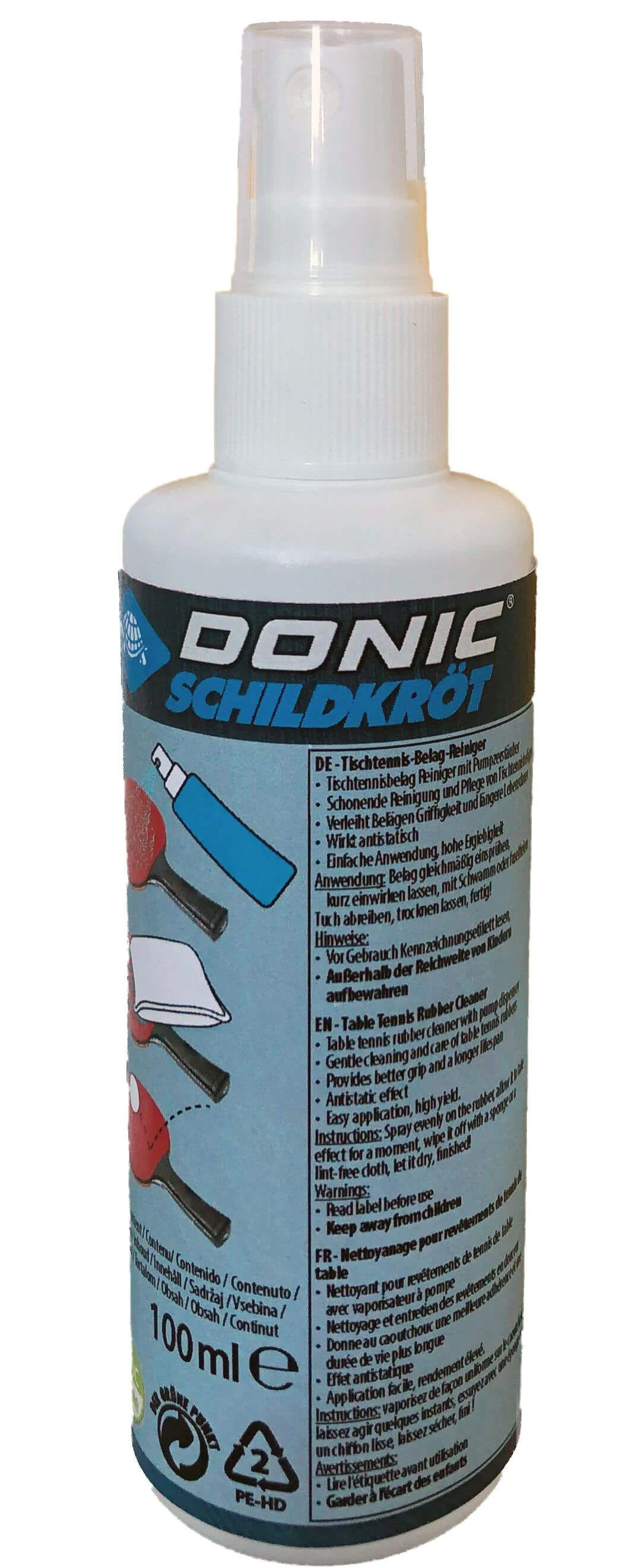 Спрей для чистки ракеток Donic Rubber cleaner spray 100 мл (828524)