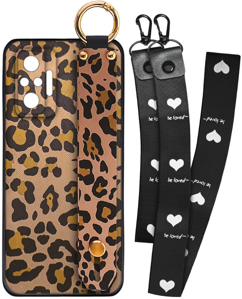 Чехол SHLab Xiaomi Redmi Note 10 Pro Leopard + два ремешка с карабином (32131)