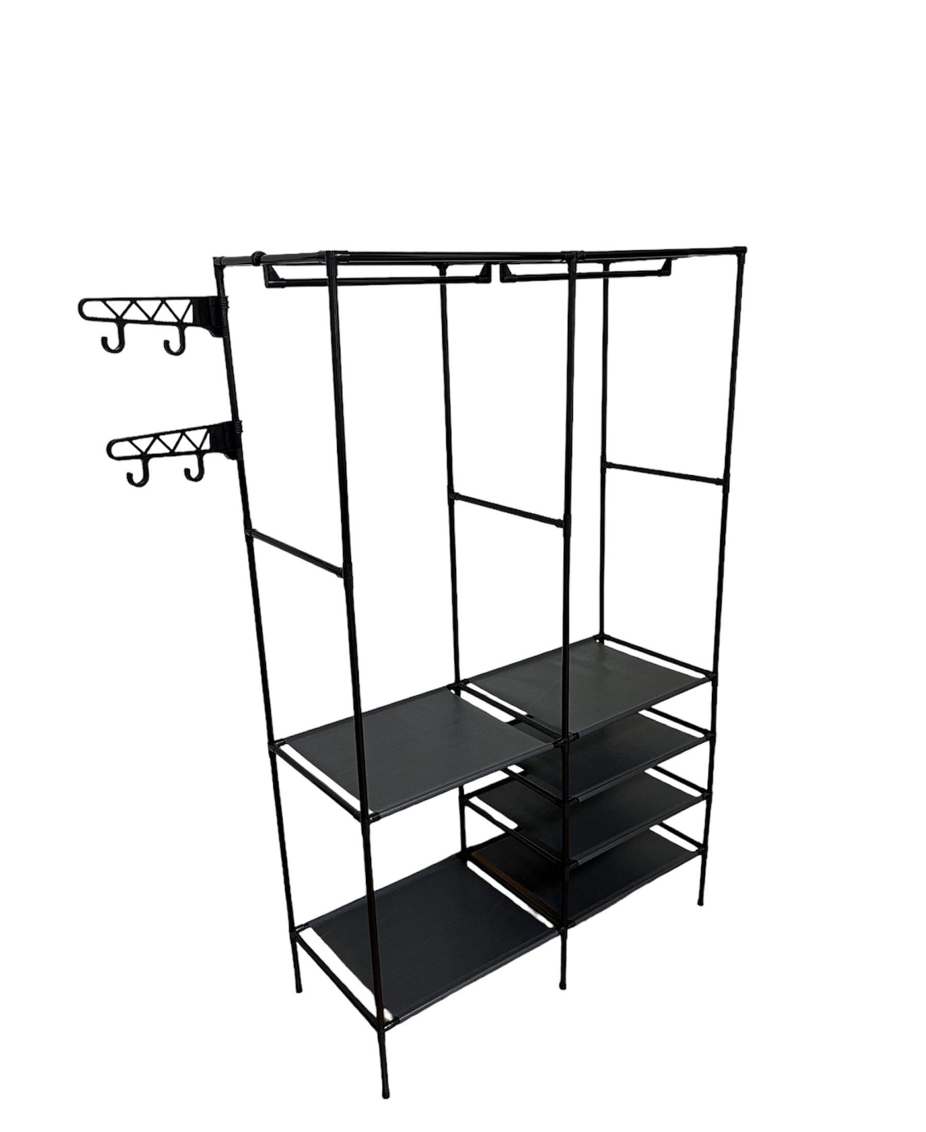 Вішалка для одягу 172x108x42 см Multifunctional Shelf 8518 Чорний