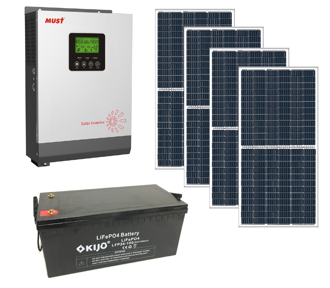 Комплект автономной солнечной электростанции Своя Энергія KAS3-3/2/218 3 кВт на литиевых АКБ