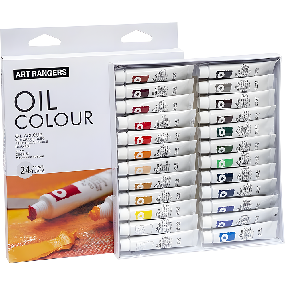 Краски масляные художественные тюбики в коробке 24 цвета по 12 мл (37-112005) - фото 8 Краски масляные художественные тюбики в коробке 24 цвета по 12 мл (37-112005) - фото 8