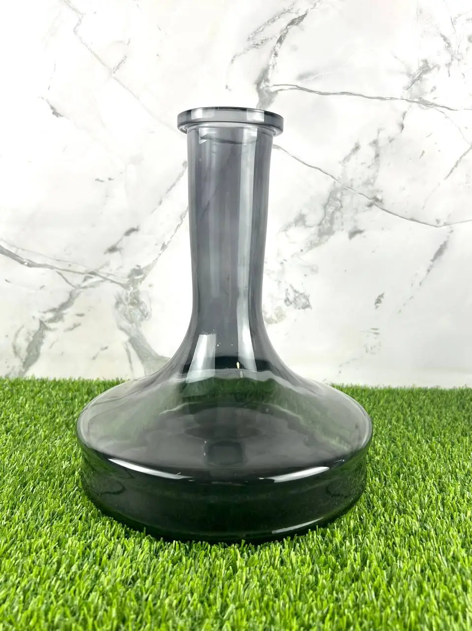 Колба для кальяна Геометрическая стеклянная с уплотнительным соединением Прозрачный