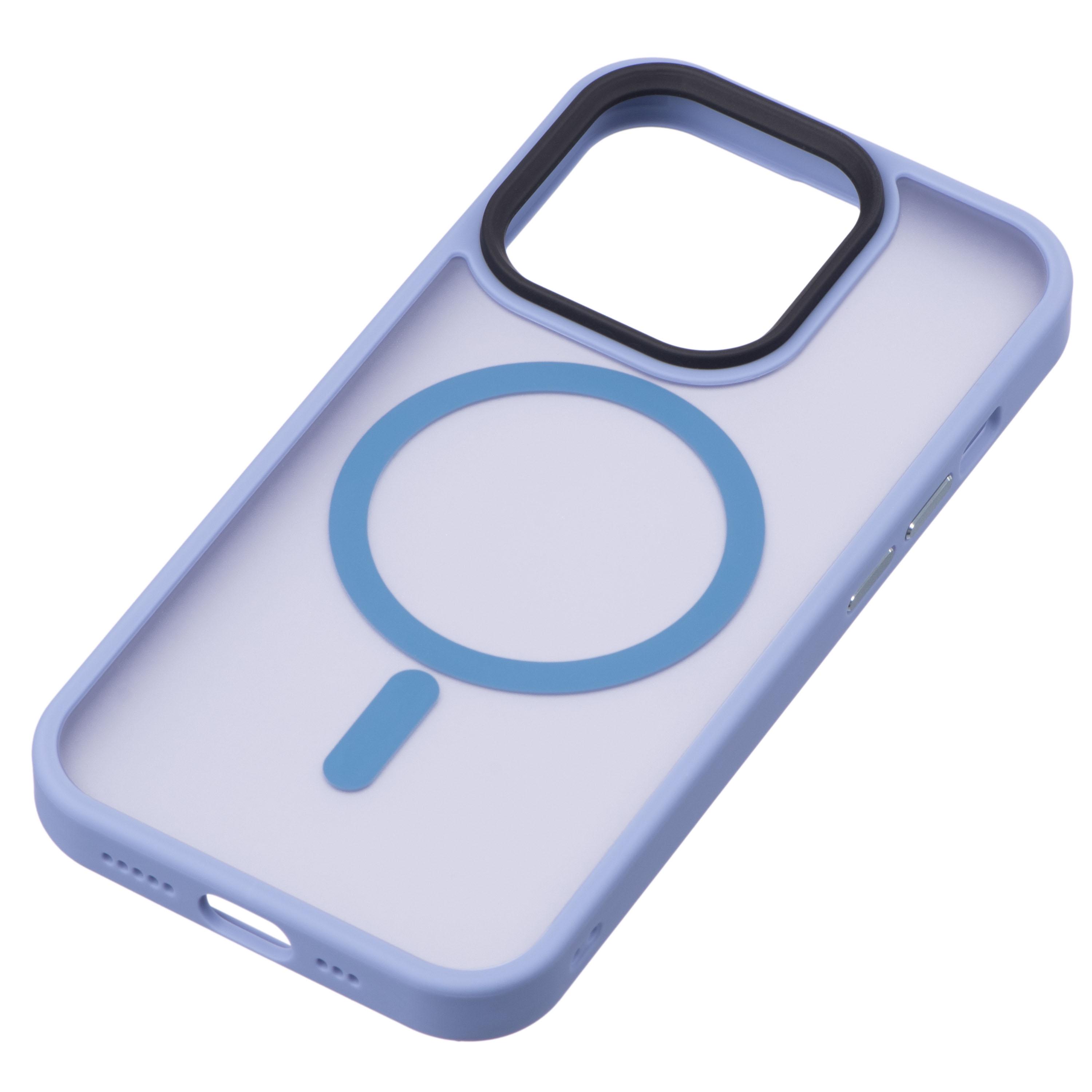 Чехол 2E Basic для Apple iPhone 15 Ultra, Soft Touch MagSafe Cover, Light Blue (ERC-2E-IPH-15U-OCLS-LB) - фото 2