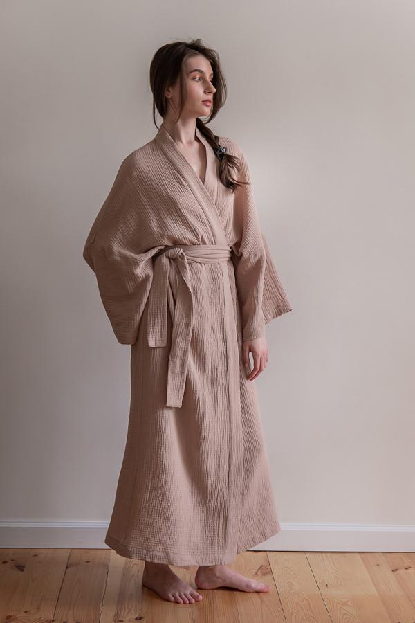 Халат мусліновий FORLY Latte ONE (ML0035-01-04) - фото 3 Халат мусліновий FORLY Latte ONE (ML0035-01-04) - фото 3