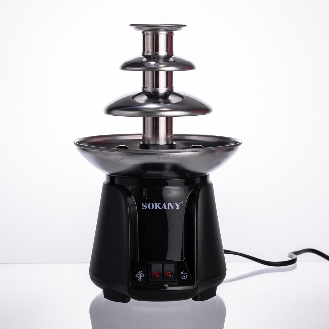 Фонтан шоколадный SOKANY SK-07069 с 3 ярусами 60 Вт Фонтан шоколадный SOKANY SK-07069 с 3 ярусами 60 Вт