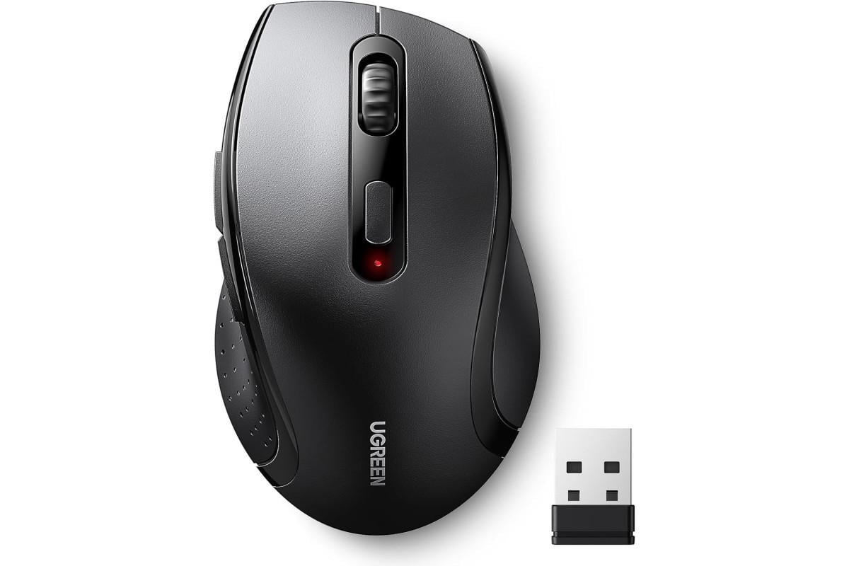 Комп'ютерна мишка UGREEN M511 бездротова з USB-приймачем 2.4G 1600 DPI Black (450122)