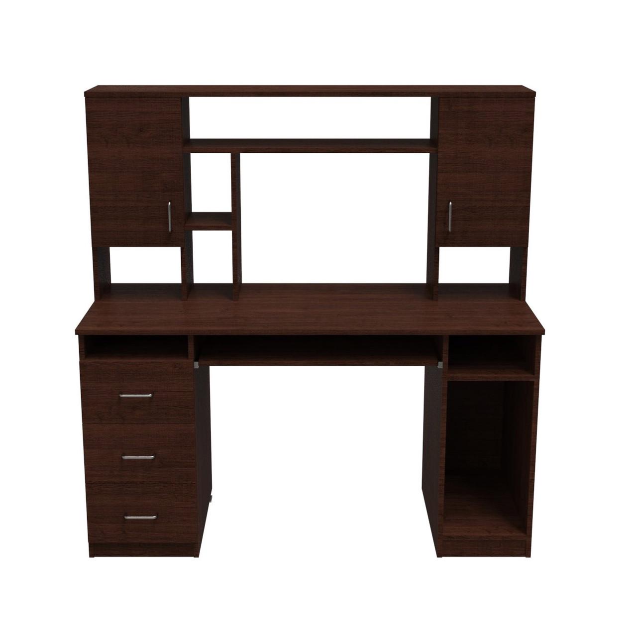 Стол компьютерный Анжело Ferrum-decor ДСП 16 мм 1400x1422x600 мм Венге Магия (FRD-104706)