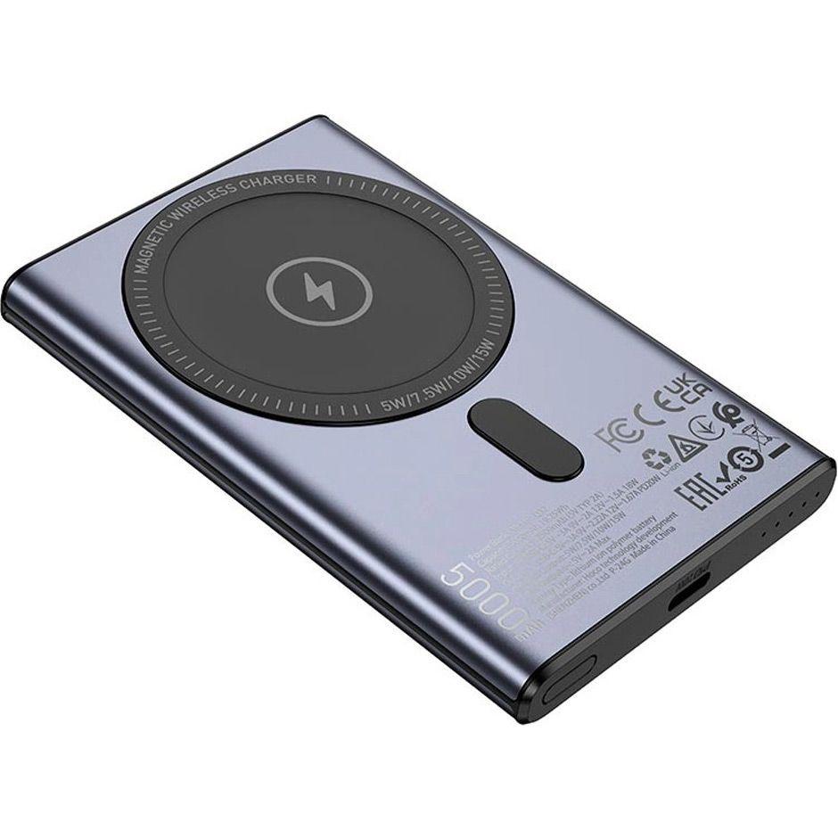 Внешний аккумулятор Hoco Q32 Bird 5000 mAh 20W Metal Gray - фото 2 Внешний аккумулятор Hoco Q32 Bird 5000 mAh 20W Metal Gray - фото 2