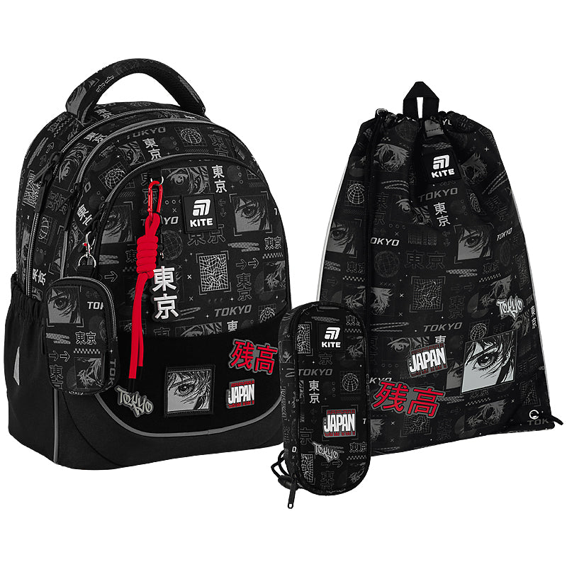 Школьный набор KITE Education Tokyo SET_K25-700M-3 рюкзак/пенал/сумка (4063276206930)