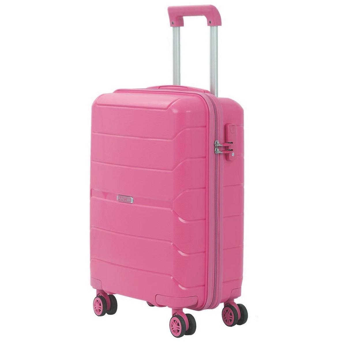 Чемодан пластиковый MCS V366 малый Розовый (Mp00048)