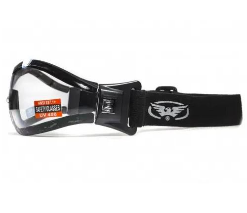 Окуляри захисні із ущільнювачем Global Vision Z-33 Anti-Fog Прозорий - фото 2