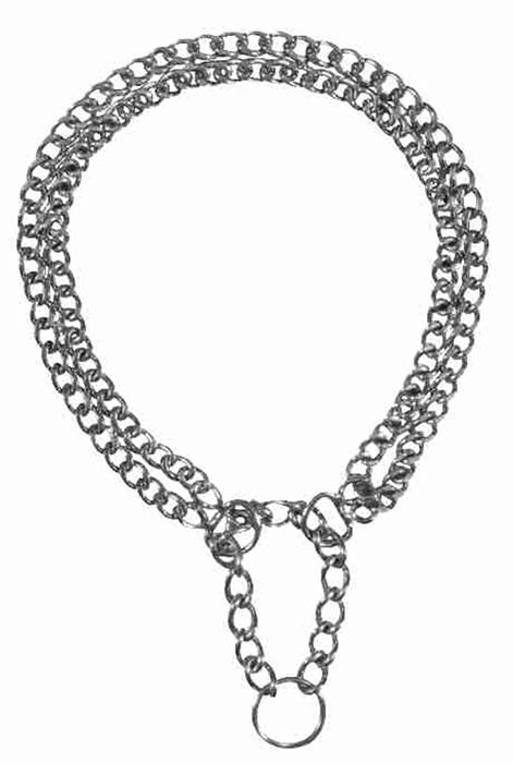 Ошейник-удавка для собак Trixie двойная 35 см Хром (1789920358)