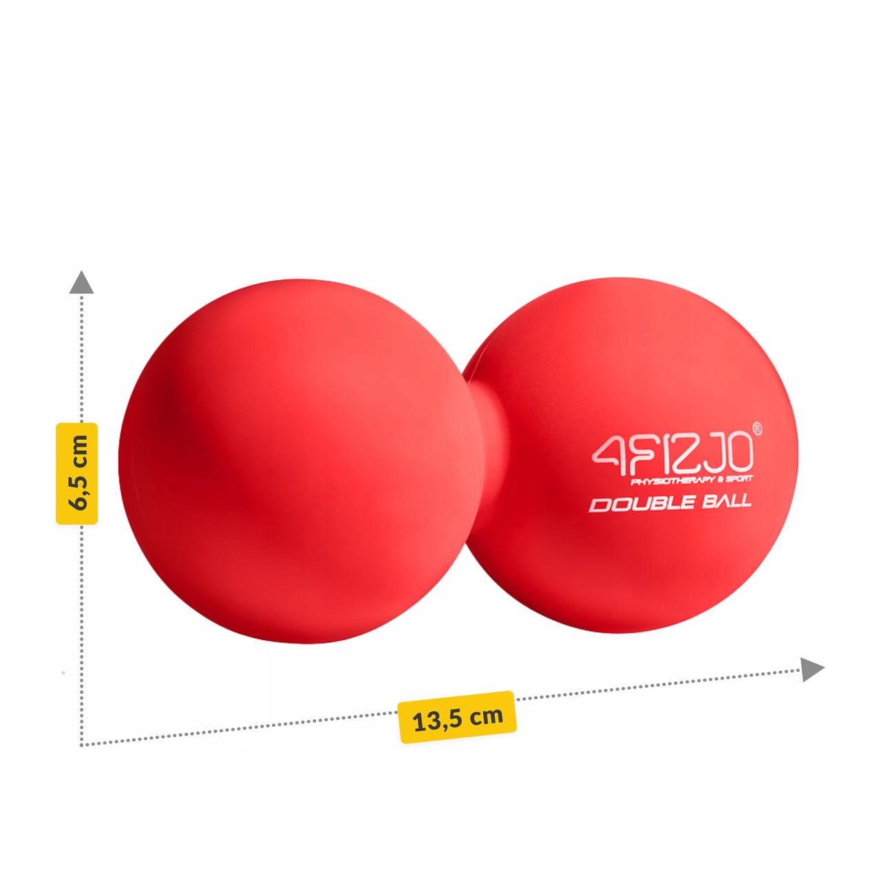 Мяч массажный двойной 4fizjo Lacrosse Double Ball 6,5x13,5 см Red (P-5907222931219) - фото 5 Мяч массажный двойной 4fizjo Lacrosse Double Ball 6,5x13,5 см Red (P-5907222931219) - фото 5