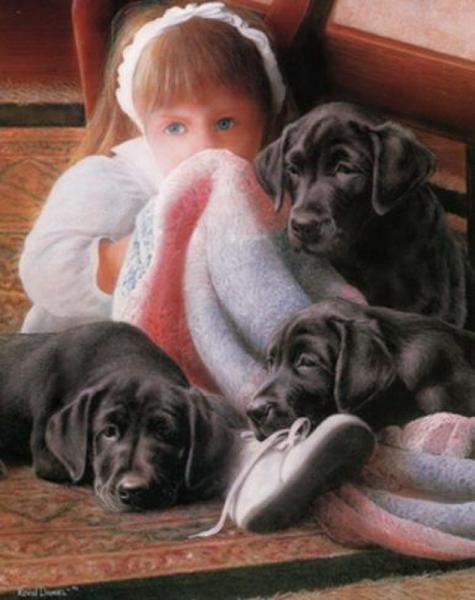 Картина по номерам Josef Otten Люди/Животные Девочка со щенками 40х50 см в термопакете (6336OTG_O-mt) Картина по номерам Josef Otten Люди/Животные Девочка со щенками 40х50 см в термопакете (6336OTG_O-mt)