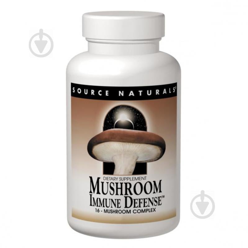 Комплекс Source Naturals Mushroom Immune Defense из 15 разновидностей грибов 60 таблеток