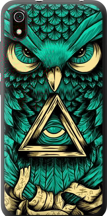 Чохол на Xiaomi Redmi 7A Сова Арт-тату (3971u-1716-42517)
