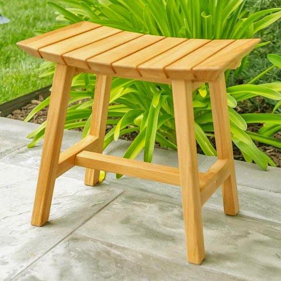 Табурет для ванной из дерева Приеса Карри (ТВН-008103)