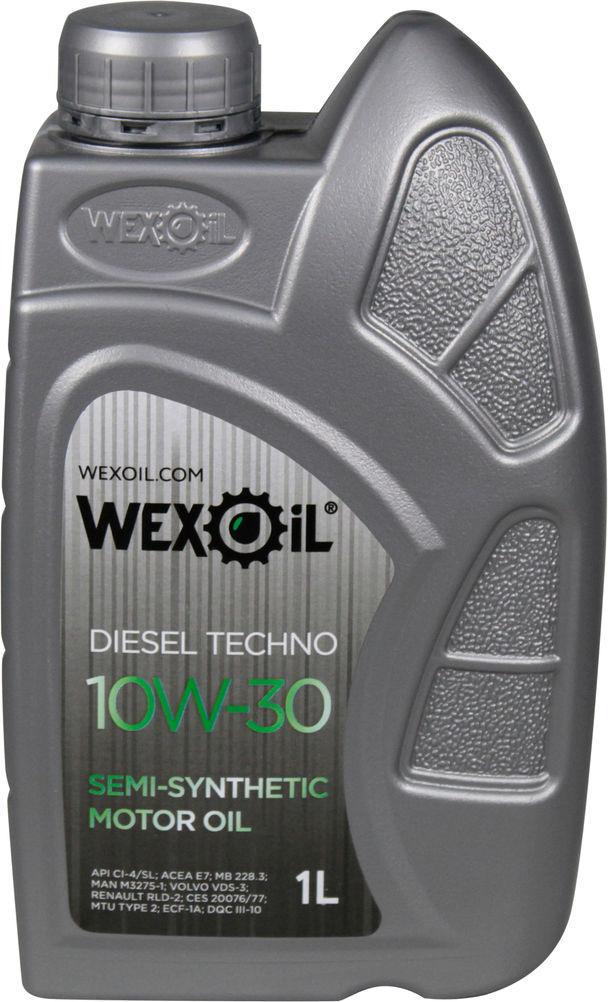 ᐉ Моторное масло Wexoil Techno Diesel Ci-4/sl дизель 10W-30 1 л (1401185)