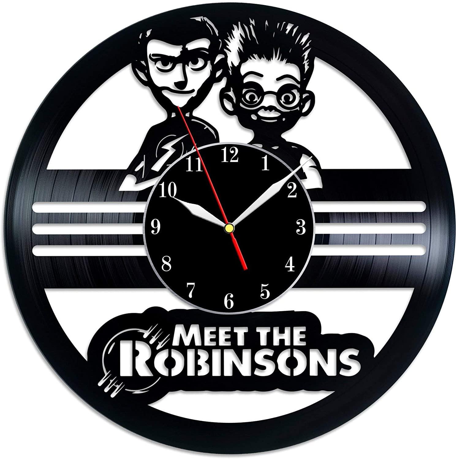 Часы настенные В гости к Робинсонам 2463 из виниловой пластинки