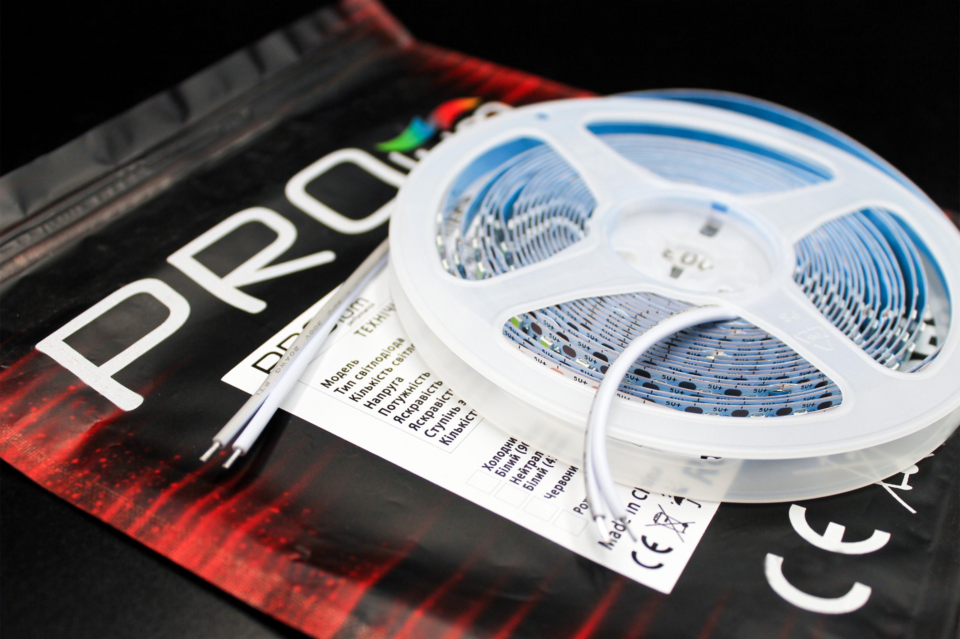 Светодиодная лента Prolum 2835/120 IP20 Series-S 5V Белый (28522826) - фото 4