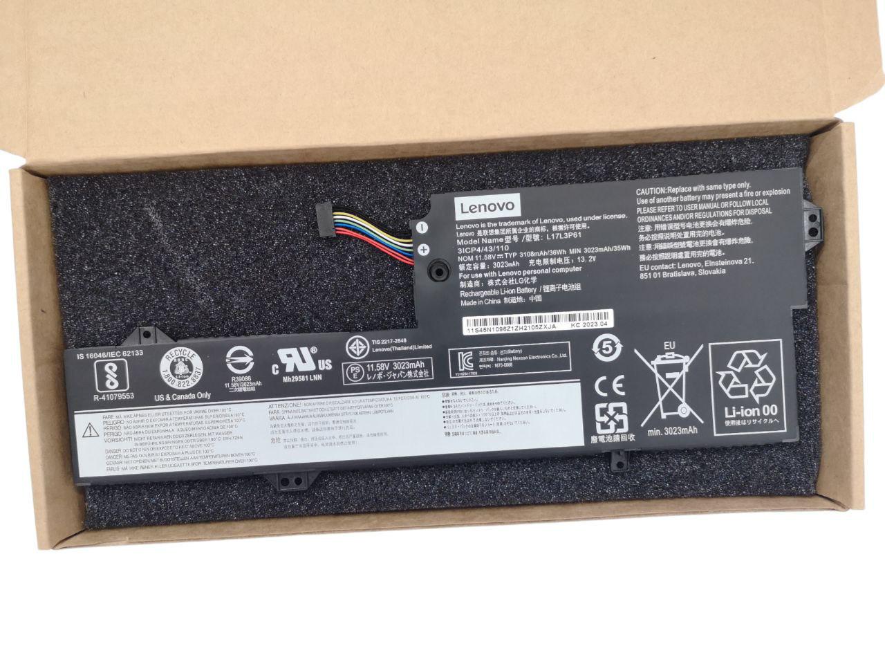 Аккумулятор для Lenovo Yoga 720-12IKB/L17L3P61/L17M3P61/L17C3P61 3108 mAh 36Wh Type-1 (22573597)