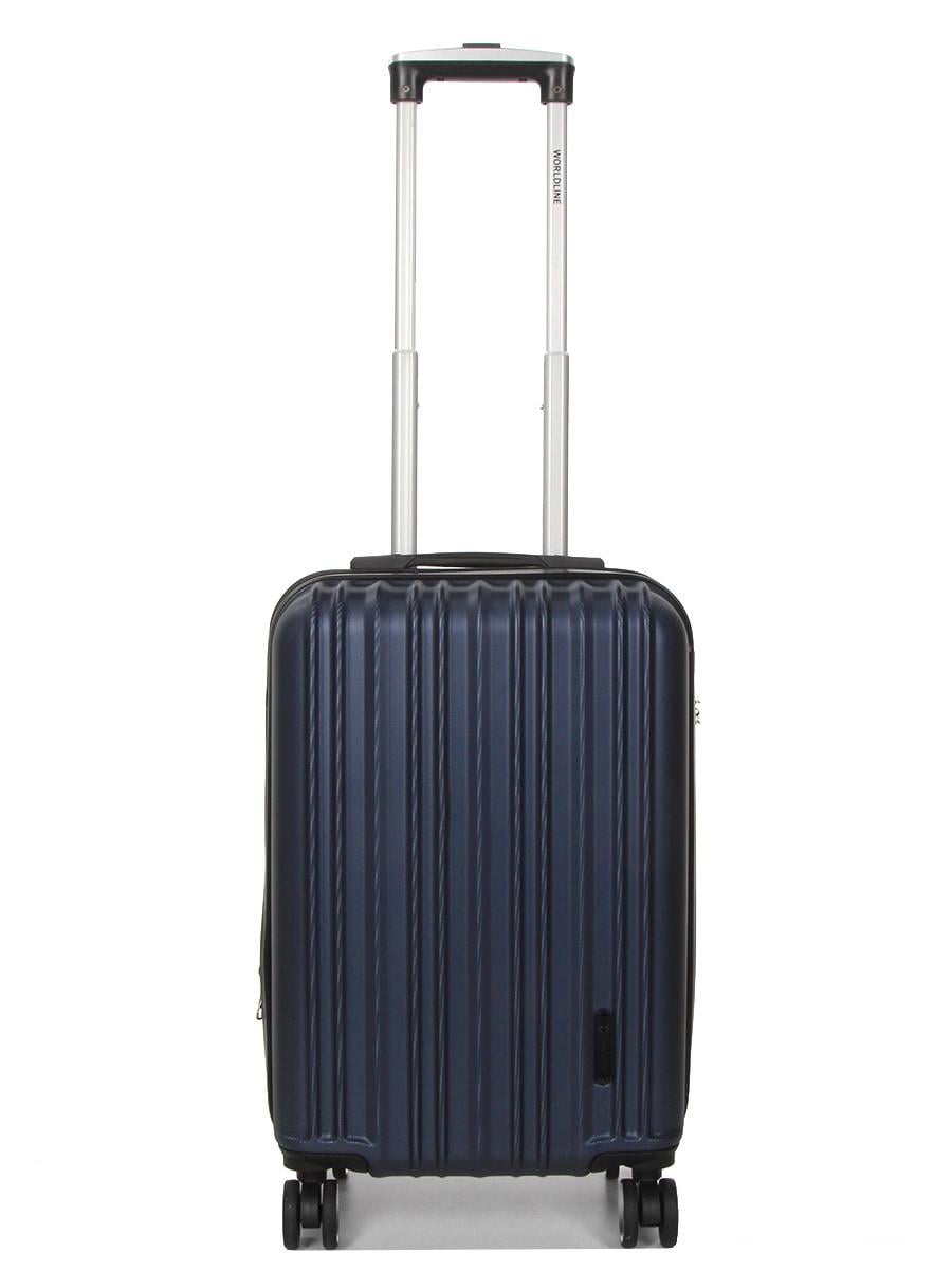 Чемодан ручная кладь Worldline S 55х35х21+5 см 38 л 2,6 кг Синий (623)