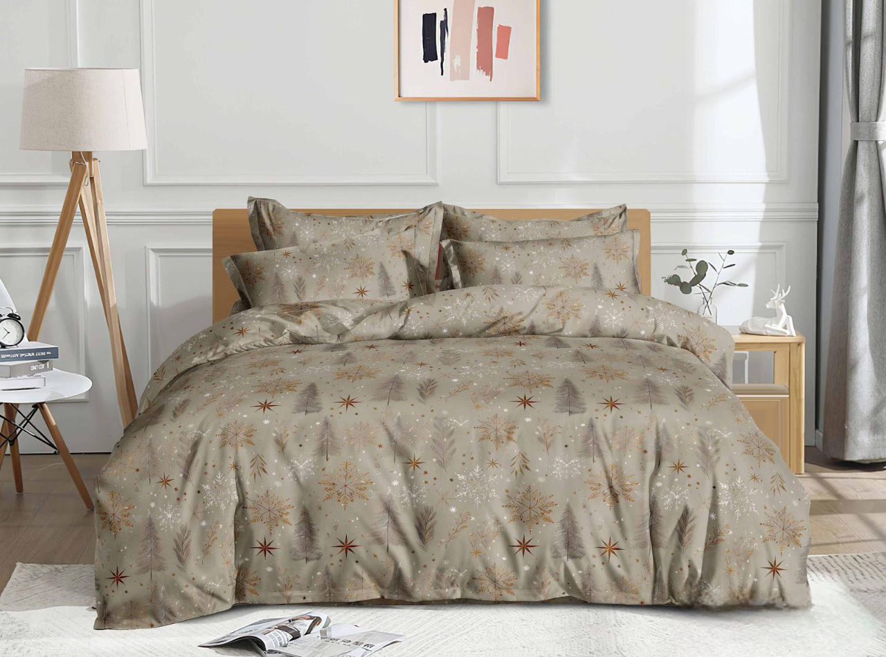 Комплект постельного белья полуторный Пакистанская байка 150×220 см Бежевый (20141 1,5) Комплект постельного белья полуторный Пакистанская байка 150×220 см Бежевый (20141 1,5)