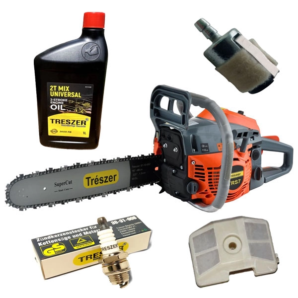 Бензопила TRESZER Комплект все для резки (TRS7KT) Бензопила TRESZER Комплект все для резки (TRS7KT)