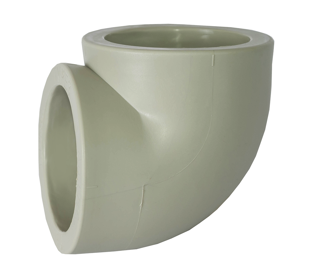 Уголок PPR Tebo RS-О31030110 Ø 110 мм х 90° 1/4" Серый