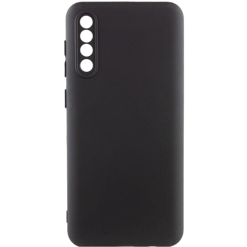 Противоударный чехол TPU GETMAN Liquid Silk Full Camera для Samsung Galaxy A50 (A505F) / A50s / A30s Черный / Black