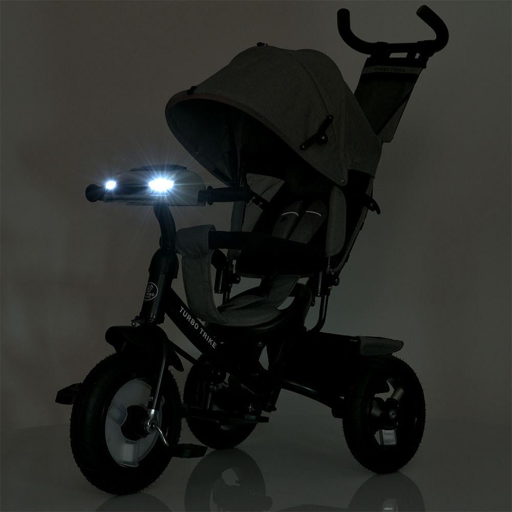 Дитячий велосипед триколісний Turbo Trike MT 1006 гумові колеса Сірий (723274572) - фото 9 Дитячий велосипед триколісний Turbo Trike MT 1006 гумові колеса Сірий (723274572) - фото 9
