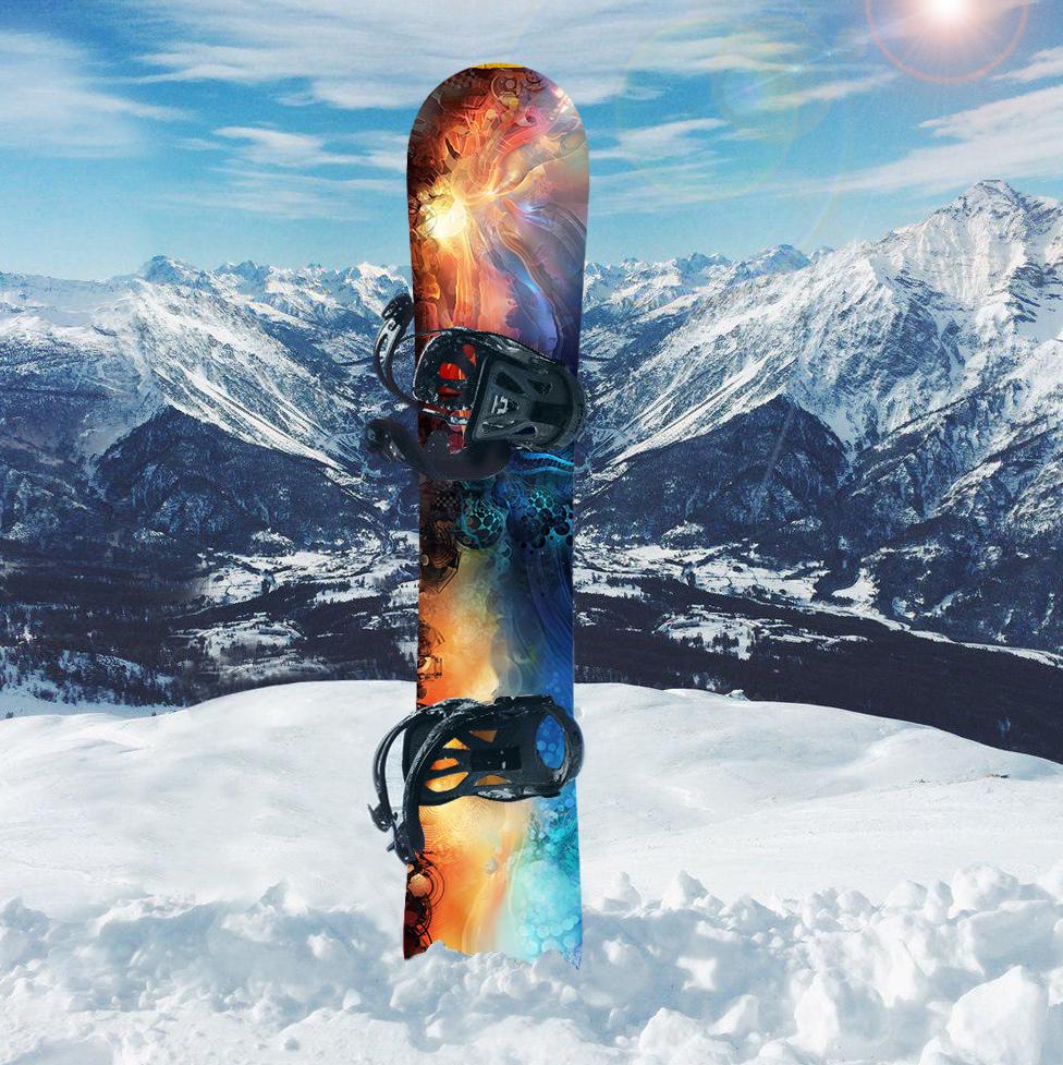 Наклейка на сноуборд Фантастический Мир/Fantasy World (bord_1373)