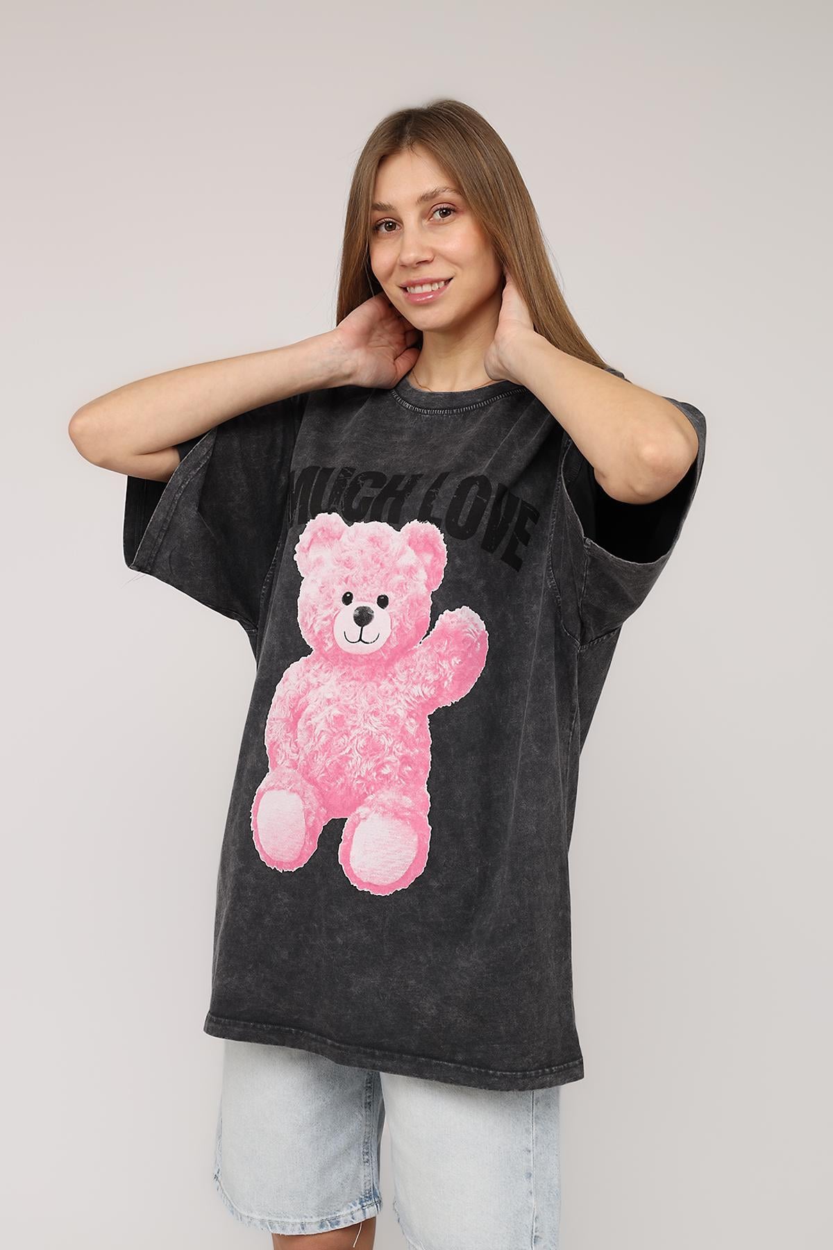 Футболка с коротким рукавом женская ЦБ-00275679 р. 46 Серый (SKT001062362)