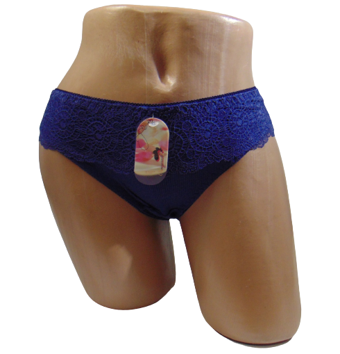 Женские трусики в рубчик Baoyandi 2103 с кружевом 2XL Синий (1799510913) Женские трусики в рубчик Baoyandi 2103 с кружевом 2XL Синий (1799510913)