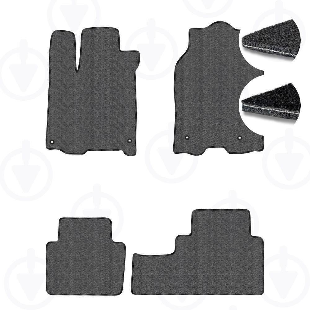 Комплект ковриков в салон Star-Tex для Acura RDX II 2012-2018 р. 4-ри регулировки привода сиденья текстиль/VAG Графит/Черный (10015-65-55-57)