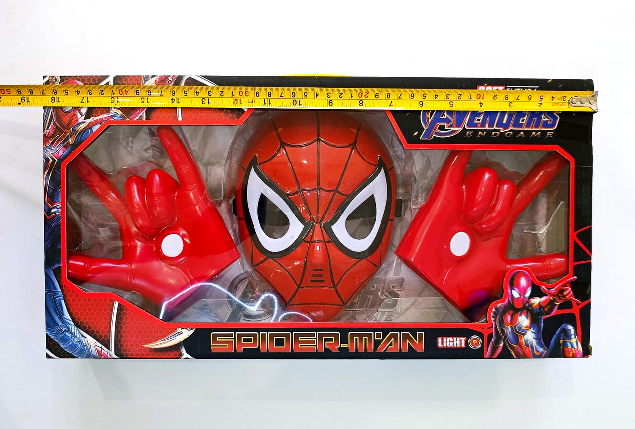 Набор человек-паук маска и перчатки 47х24х7 см - фото 2